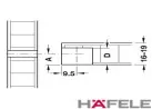 Conector de Montagem 20/16mm Branco Rafix Hafele
