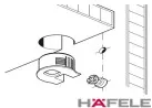 Conector de Montagem 20/16mm Branco Rafix Hafele