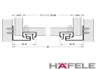 Corrediça Invisível com Amortecedor 400mm GT230 Hafele