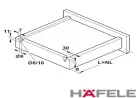 Corrediça Invisível com Amortecedor 400mm GT230 Hafele