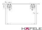 Corrediça Invisível com Amortecedor 400mm GT230 Hafele