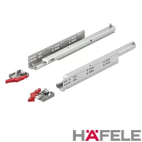 Corrediça Invisível com Amortecedor 400mm GT230 Hafele
