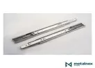 Corrediça Telescópica com Amortecedor (Soft Close) H45 350mm Metalnox