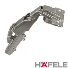 Dobradiça 165º Curva com Amortecedor Metalla Clip sem Calço Hafele