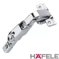 Dobradiça 165º Reta com Amortecedor Metalla Clip sem Calço Hafele