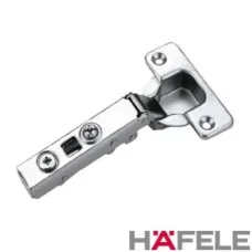 Dobradiça com Amortecedor Reta Inox Metalla Clip com Calço 2 unidades Hafele
