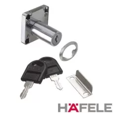 Fechadura para Gaveta D24 19mm x 32mm Cromado Hafele
