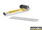 Lamina para Estilete Largo 18mm Tubete com 10 Peças Construtor Vonder
