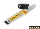 Lamina para Estilete Largo 18mm Tubete com 10 Peças Construtor Vonder