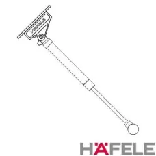 Pistão a Gas com Amortecedor 80N Cinza Hafele