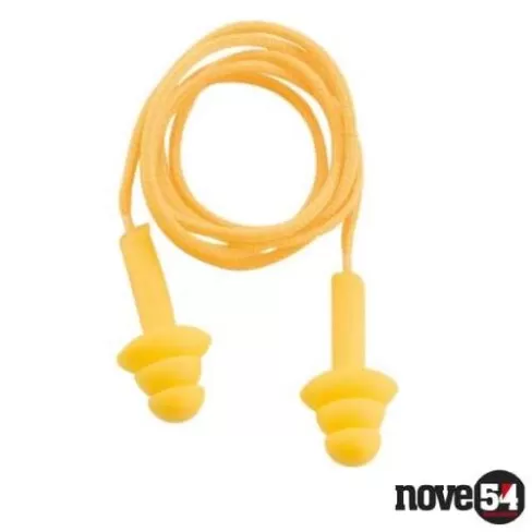 Protetor Auditivo Tipo Plug de Copolímero com Cordão em Algodão Nove54