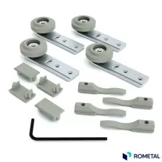 Rodizio RO-30 Sistema para Porta de Correr até 15kg 01 Porta Rometal