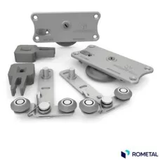 Rodizio RO-47 4025 Sistema para Porta de Correr até 60kg 01 Porta Rometal