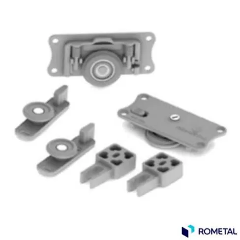 Rodizio RO-47 Sistema para Porta de Correr até 50kg 01 Porta Rometal
