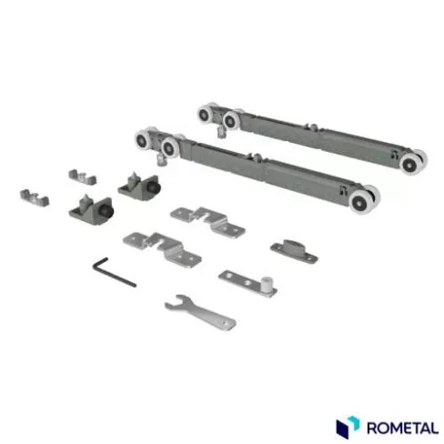 Rodizio RO-82 TOP Metal Sistema para Porta de Correr 40kg até 80kg com Amortecedor 01 Porta Rometal