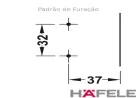 Calço Simples Fixo H0 para Dobradiça Metalla 110 Hafele