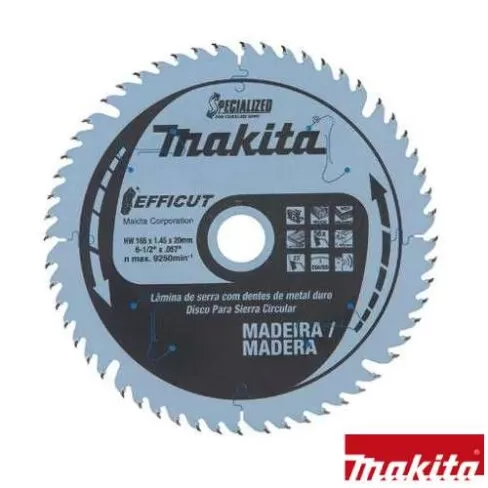 Disco para Serra Circular SP6000 60 dentes 165mm x 20mm TCG Makita