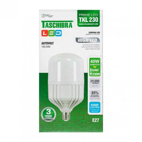 LAMPADA TASCHIBRA LED HIGH TKL230 6500K